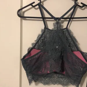 PINK Victoria's Secret Push-Up Pigeonnant Bra Gray Large thumbnail 7