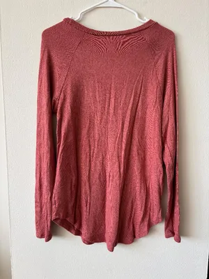 American Eagle Soft & Sexy Pink Plush Long Sleeve Top - Size S - NWOT thumbnail 2