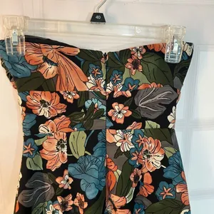 About Us Chloe Multicolor Floral Cut Out Front Strapless Midi Sundress Size XXS thumbnail 8
