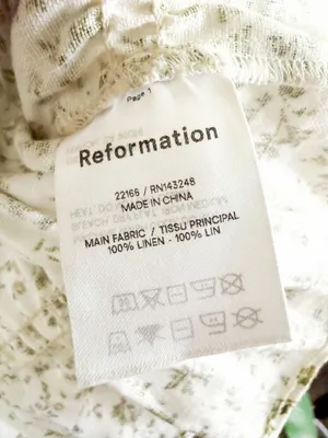 Reformation Pimento Linen Top Size L thumbnail 8