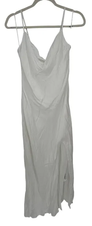 Bardot White Emere Lace Trim Satin Slip Dress XL 10 NWT thumbnail 1