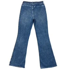 Aerie Denim Baby Flare Jeans Medium Western‎ Boho Stretch Trouser Hippie Summer thumbnail 4