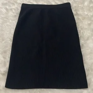 Alexander Wang Black Bodycon Mini Skirt Quiet Luxury Minimalist Office Siren thumbnail 3