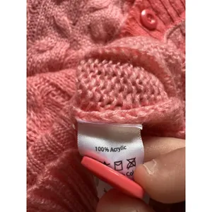 LulaRoe Women Size Small Button‎ Down Cardigan Sweater V Neck Pink Knit Acrylic thumbnail 11