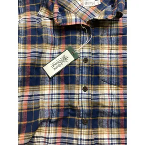 Alpine Design Womens AD Hike Midweight Flannel Navy Brown Rock Plaid ADW24300 S‎ thumbnail 3