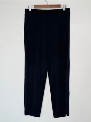 Athleta Brooklyn Ankle Pant Navy Blue Size 6 Mid Rise 28" Inseam Travel thumbnail 2
