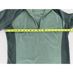 Columbia Fleece Sweater Women’s Sz L 3/4 Zip Pullover Sweatshirt Outdoor Green thumbnail 10