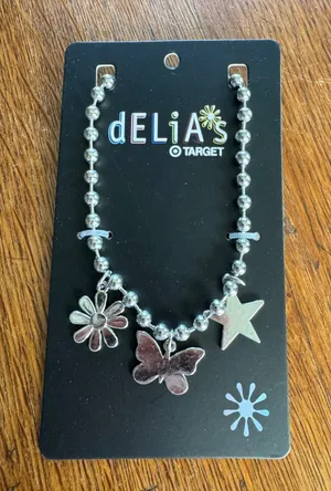 dELiA*s x Target Butterfly Star Flower Charm Choker Necklace NWT Y2K thumbnail 1