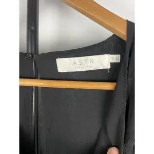 ASTR The Label Black Sheer Embroidered Long Sleeve‎ V-Neck Goth Dress Size XS thumbnail 4