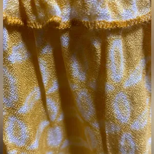 blue island Yellow Printed Boho Tie-Front Tunic thumbnail 8