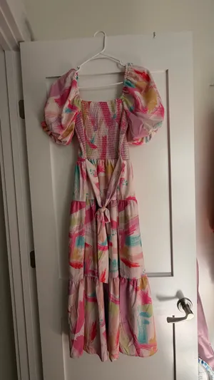 Maxi Dress Pink Size M thumbnail 4
