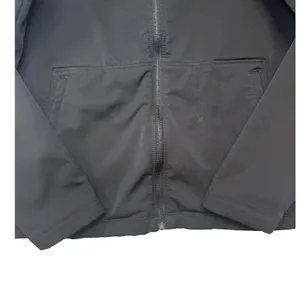 Nike Womens Softshell Hooded Jacket Black Full Zip Fleece Lined Sz M Embroidered thumbnail 4