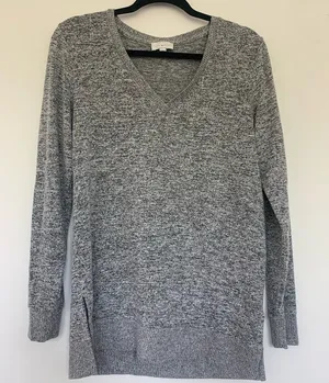 Lucky brand soft long sleeve v neck top thumbnail 1