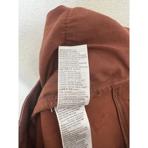 Edikted Luna Faux Leather Mid Rise Flared Jeans Size Medium Brown Chic thumbnail 7