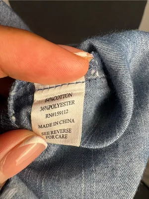 Shirt Dress Denim Button-Front Shirt Dress - Blue thumbnail 11