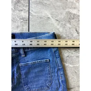 J.Crew Wide-Leg Crop Jeans Medium Wash Blue High Rise Denim CD771 Size 26 thumbnail 2