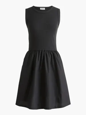 J.Crew Rib Knit Sleeveless Mini Dress Black XS NWT thumbnail 2