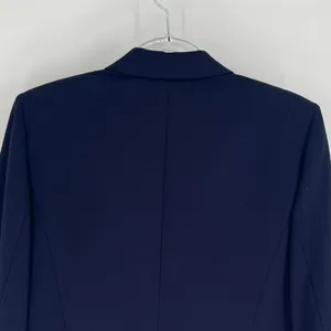 ANTONIO MELANI Jacket Womens Size 10 Navy Blue Single Breasted One Button Blazer thumbnail 11