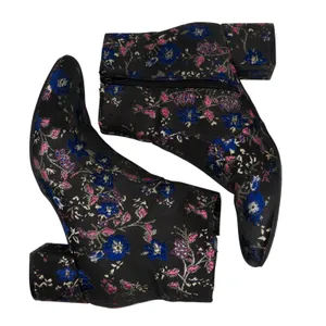 Unisa Uncayzea Ankle Boots Floral Embroidered Black Heel Booties 7.5 thumbnail 6