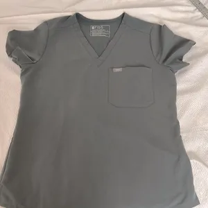 FIGS Women's green/Gray Katarina top sz s‎ thumbnail 1