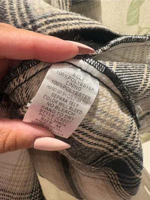 Kori Black & Cream Plaid Button-Front Jacket thumbnail 3