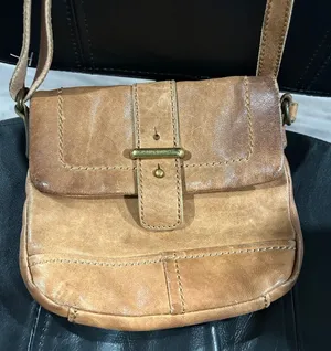 Vintage Fossil Tan Leather Crossbody Bag thumbnail 1