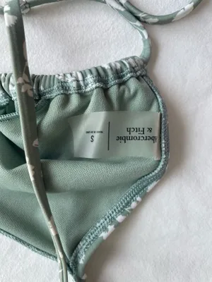 Abercrombie Green Floral Bikini Top thumbnail 3