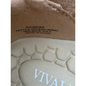 Vivaia Francesca Platform Chunky Heel Penny Minimalist Nude Peach Mesh Loafer 8 thumbnail 4