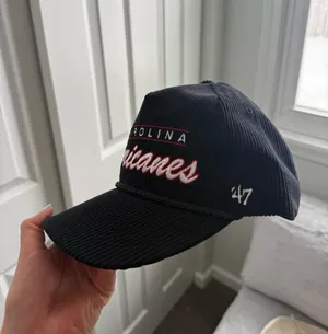 47 Brand Black Carolina Hurricanes Embroidered Script corduroy Cap thumbnail 6