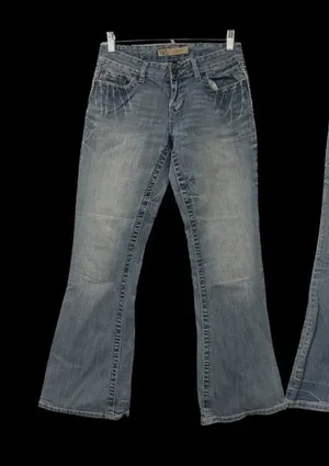 BKE Culture Bootcut Jeans Vintage Sz 28 x 31.5 Low Rise Med/Dark Wash‎ Stretch thumbnail 1