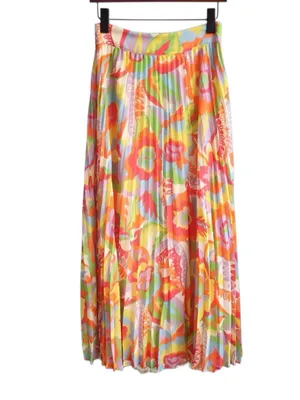 Sezane Dilo Jupe 70s Floral Pleated Midi Skirt , 34/US 2 thumbnail 2