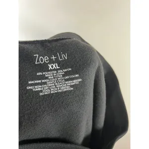 Zoe + Liv Womens XXL Ebony Black Global Cities Graphic Jogger‎ Sweatpants NWT thumbnail 8