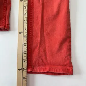 Anine Bing Denim Jeans Button Fly High Rise Orange‎ Peach Women's Size 28 thumbnail 13
