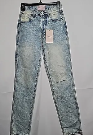 REVICE NWT ex boyfriend / player one stone wash denim jeans sz 24 thumbnail 1