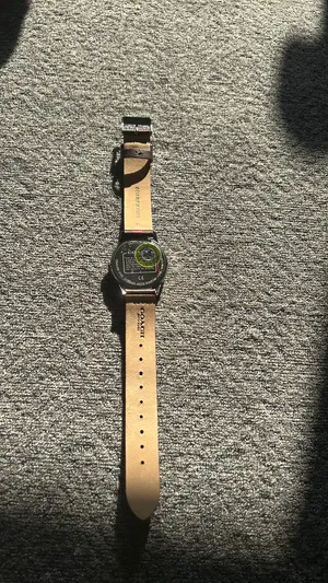 Coach Watch Burgundy and Silver Leather Band thumbnail 6