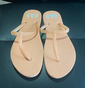GAP Women’s Tan T-Strap Sandals with Logo Size 9 thumbnail 1