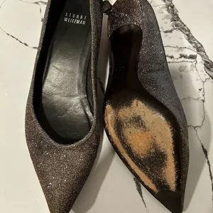 Stuart Weitzman Glittery Kitten Heel 8 thumbnail 3