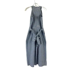 Women's Blue & White Stripe Pants Jumpsuit thumbnail 2