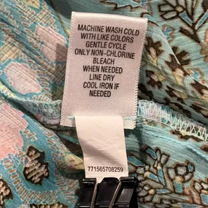 Apt 9 Top Sheer Floral Cottage Boho Prairie Romantic Ethereal Fairy Blue Size XL thumbnail 5