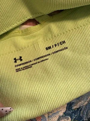 Under Armour Lime Green Seamless Strappy Back Sports Bra Womens Size Small Padde thumbnail 6