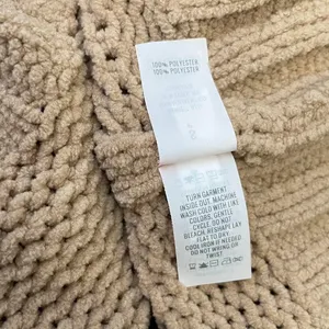 Aerie Oversized Sweater Size Small Beige Chenille Minimalist Lagenlook Slouchy thumbnail 7