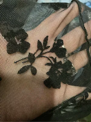 Sheer Floral Lace Robe thumbnail 4
