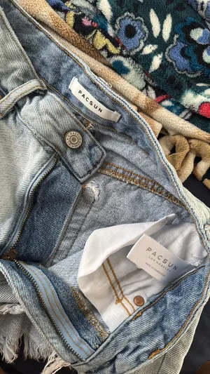 PacSun Jean Shorts High-Rise Festival Light Wash thumbnail 3