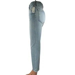 NEW Gap Cheeky Straight High Rise Blue Distressed Cropped Denim Jeans Size 25 thumbnail 2