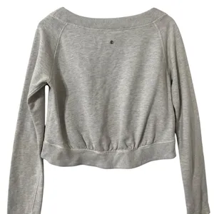 LULULEMON Good Karma Crop Gray Sweatshirt Pullover Crew Top thumbnail 5