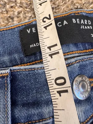 Veronica Beard Beverly Skinny Flare High Rise Jeans Womens 29 Blue Denim Fall thumbnail 3