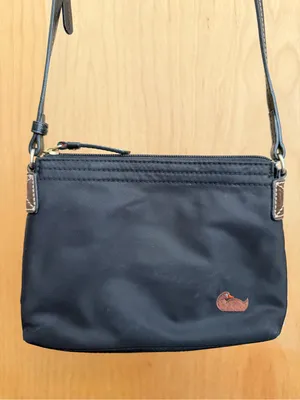 Dooney & Bourke Vintage Black Crossbody - Leather Trim with Iconic Duck Logo thumbnail 3