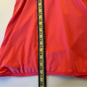 Under Armour Womens Shirt Medium Semi Fitted Orange Tank Top HeatGear Run Bra M thumbnail 8