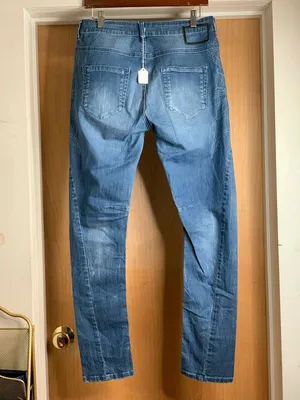 Easy to Wear Faded Blue Wash Barrel Jeans. Size-29 Utilitarian Streetwear thumbnail 3