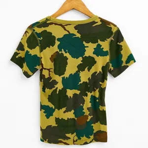 Three Dots Green Leaf Print T-Shirt Women’s Small Short Sleeve 100% Cotton Camo thumbnail 3